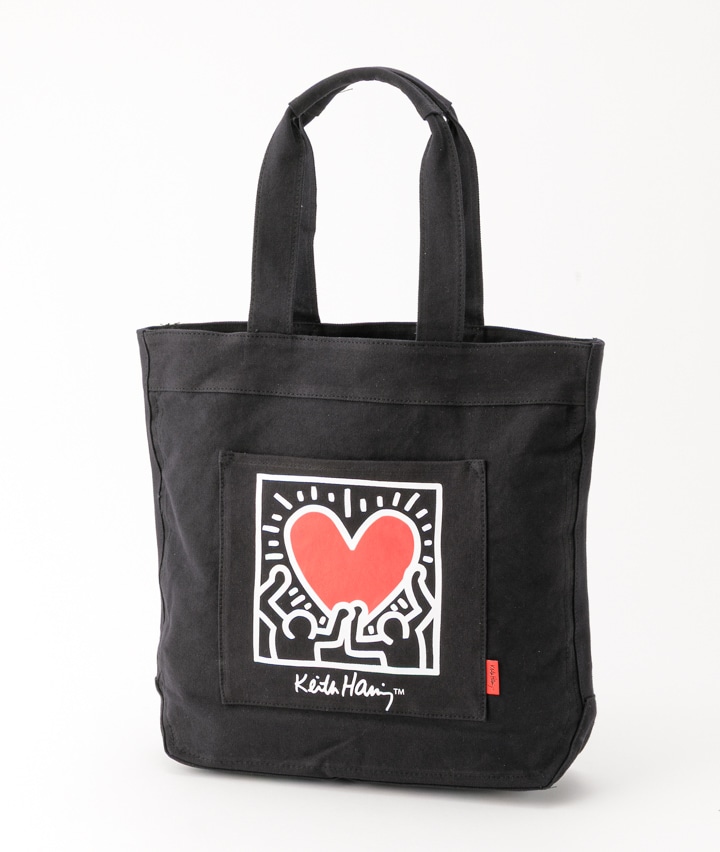 【キースヘリング】キースヘリング帆布トート（ハート）