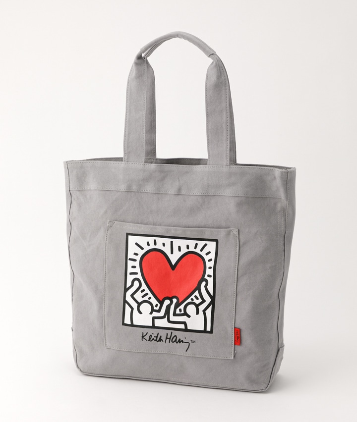 【キースヘリング】キースヘリング帆布トート（ハート）