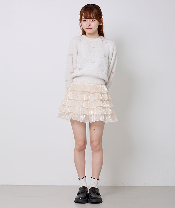 ＜Ａｐｉ＞ラメシアーホットフィックスミニスカート