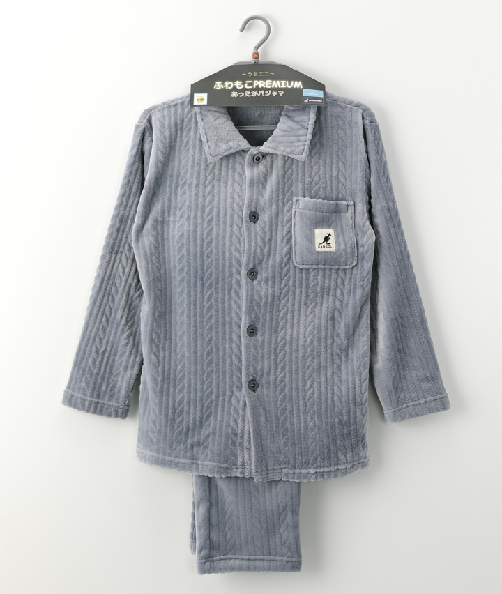 【ＳＵＦＦＵＳＥ】【ＫＡＮＧＯＬ　ＥＸＴＲＡ　ＣＯＭＦＯＲＴ】【ふわもこ】縄柄シャツパジャマ