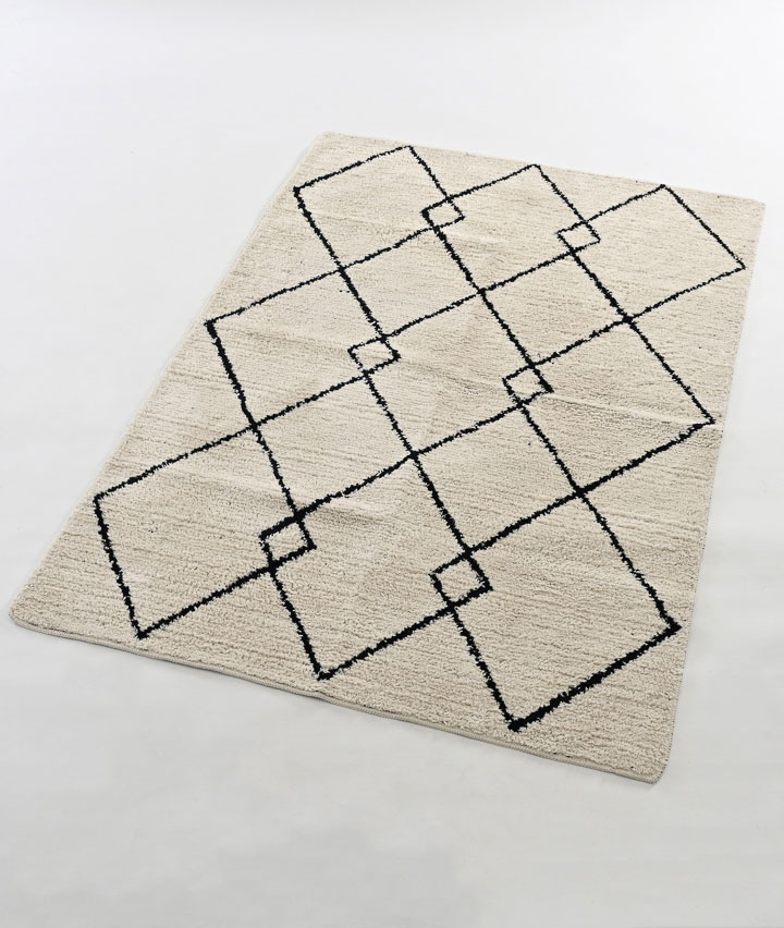 【日本製】抗菌防臭加工タフトラグ　ウイングＩＶ　１２０ｘ１８０ｃｍ