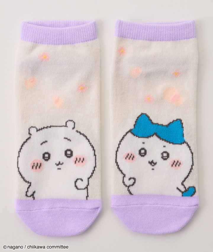 【ちいかわ】（ちいかわ）（ハチワレ）（１足物）フロント柄ソックス