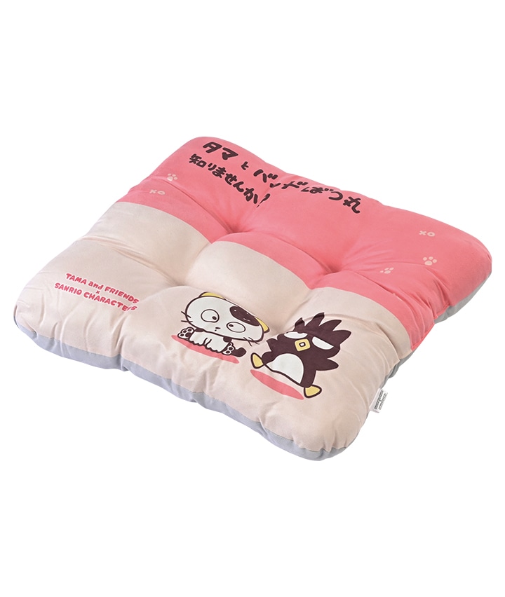 【タマ＆フレンズ×サンリオキャラクターズ】（タマ＆バッドばつ丸）座布団