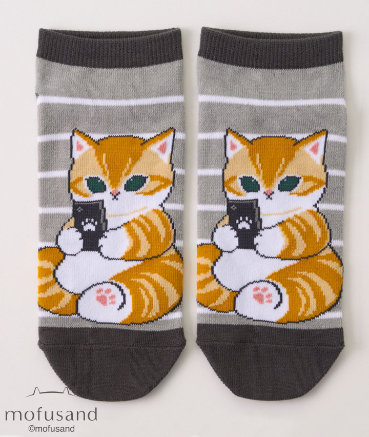 【モフサンド】(1足物)フロント柄ソックス