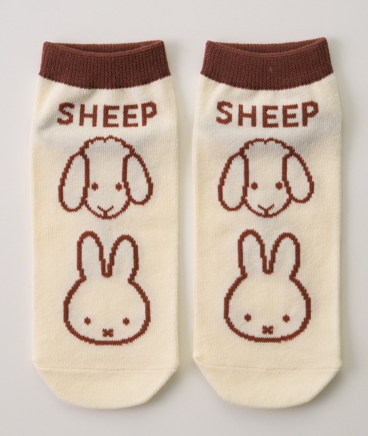 【ミッフィー】(シープ)(1足物)フロント柄ソックス