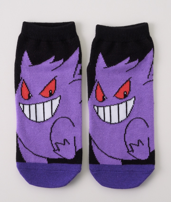 【ポケットモンスター】(ゲンガー)(1足物)フロント柄ソックス