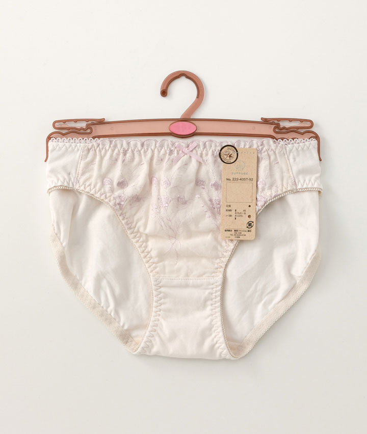 （アルガンオイル加工）（コットンＭＩＸ）コットンレースショーツ