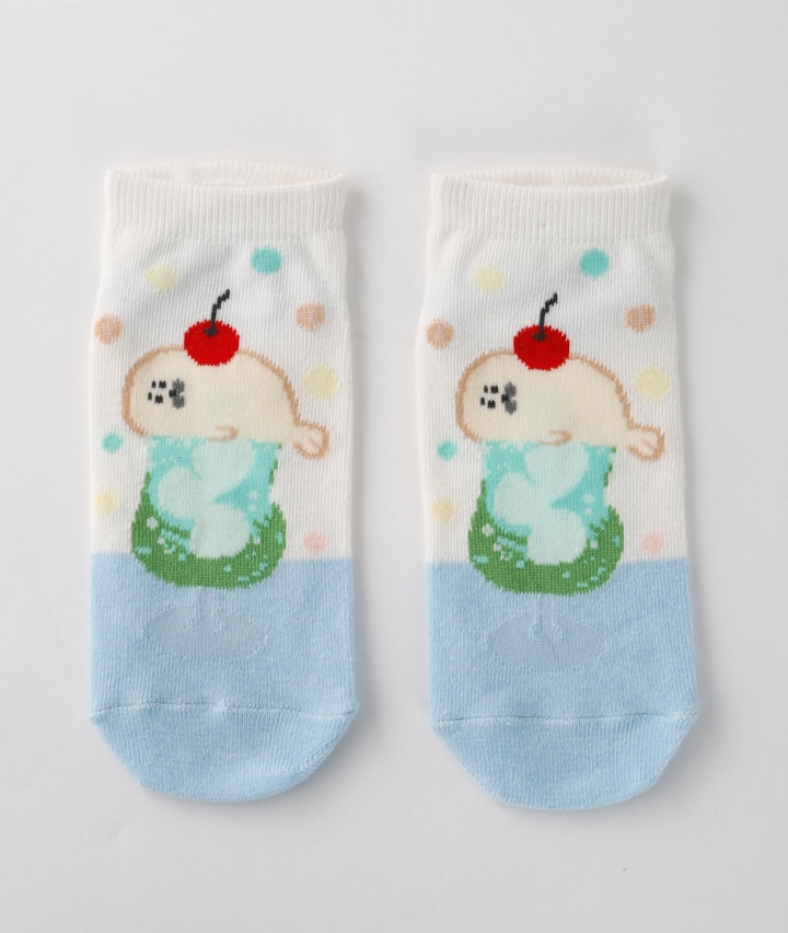 【古川紙工】（アザラシちゃん）（１足物）フロント柄ソックス