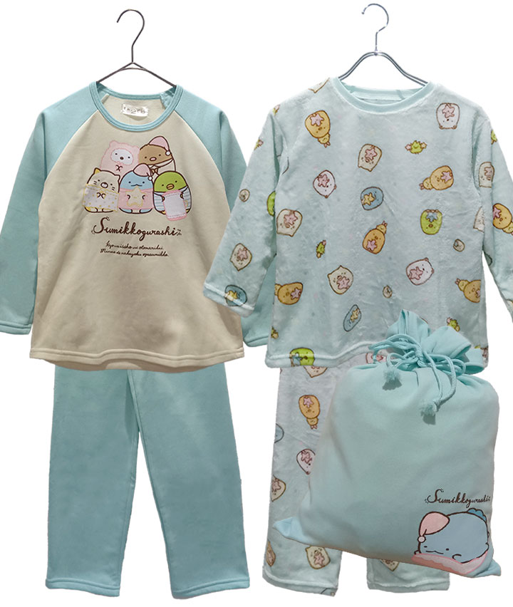 【すみっコぐらし】シャギー・ムートンフリースパジャマ２点セット