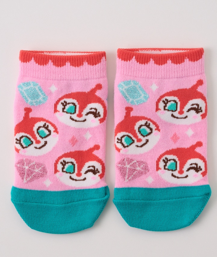 【それいけ！アンパンマン】（ドキンちゃん）（１足物）フロント柄ソックス