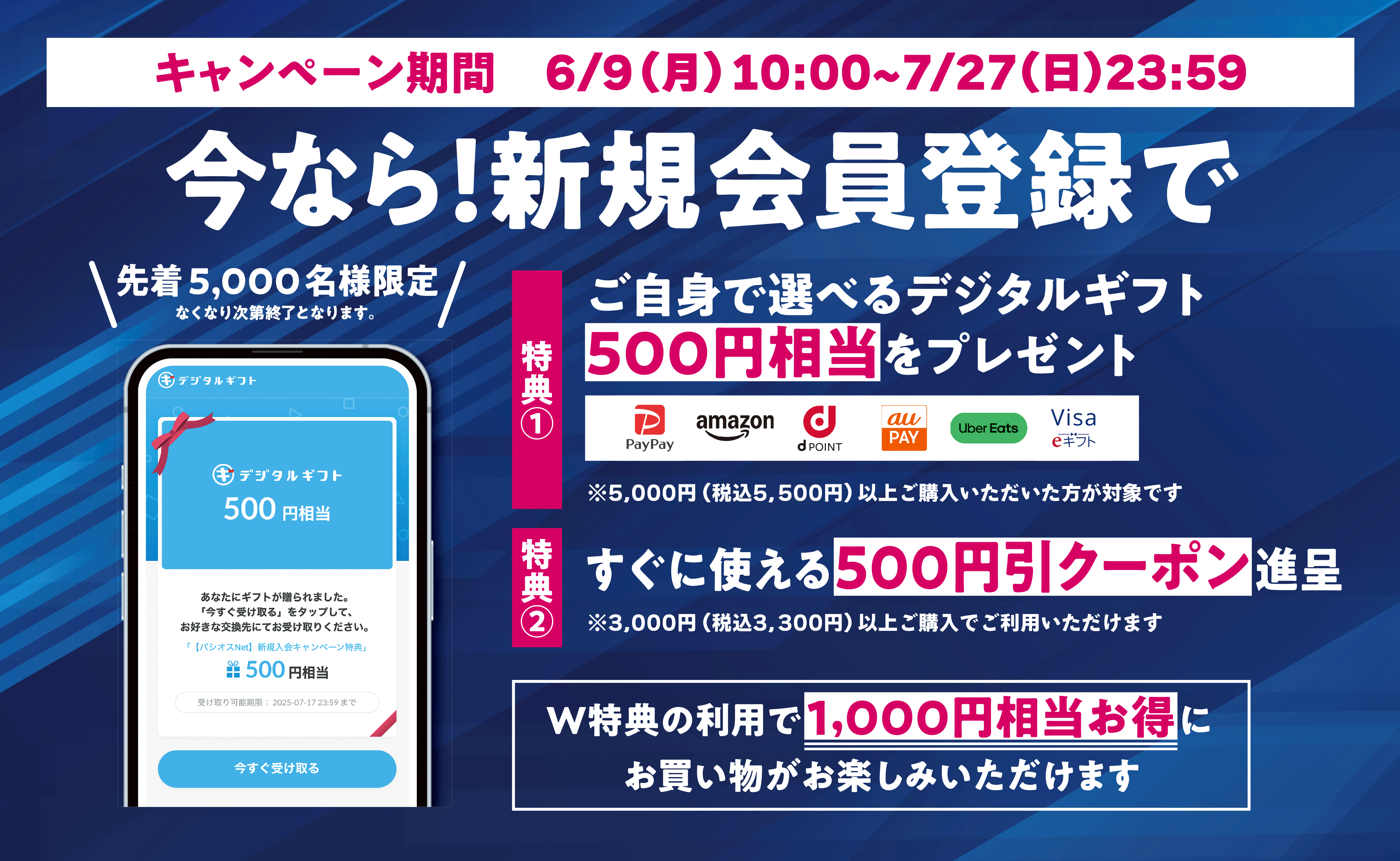 新規入会キャンペーン